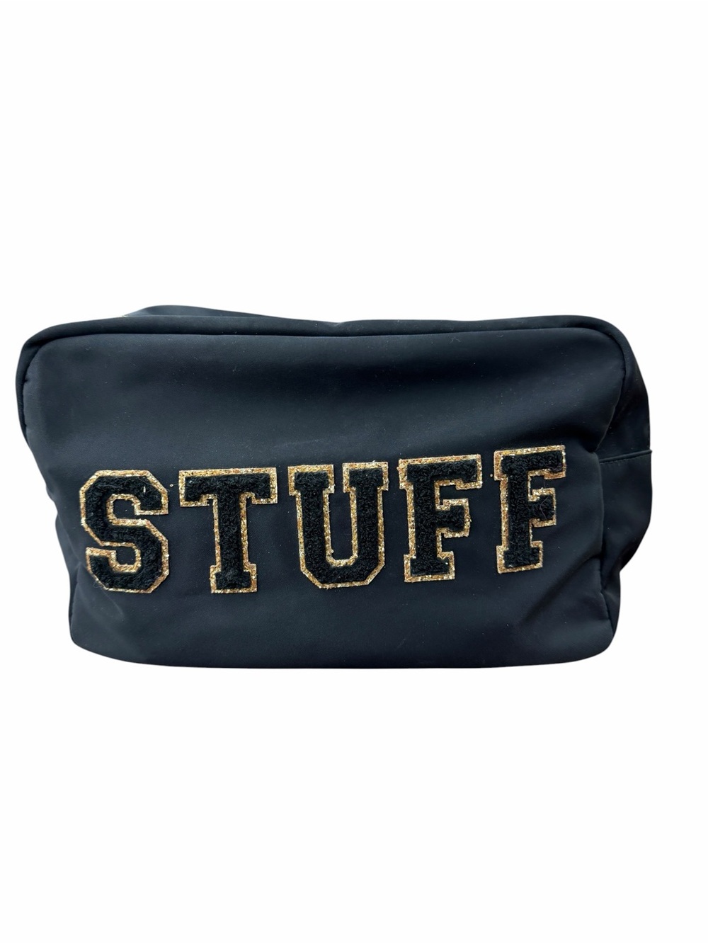 Stoney‎ Clover Lane Black Pouch with Gold-Tone Zipper